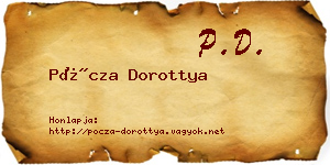 Pócza Dorottya névjegykártya